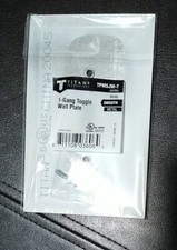 Set of 20 TPMSJW-R White Smooth 1-Gang Wall Lights Switch Metal Quality Cover
