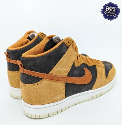 Nike Dunk High Retro Premium Velvet Dark Russet Shoes Mens Size 8 DD1401-200  New 194502285291 | eBay
