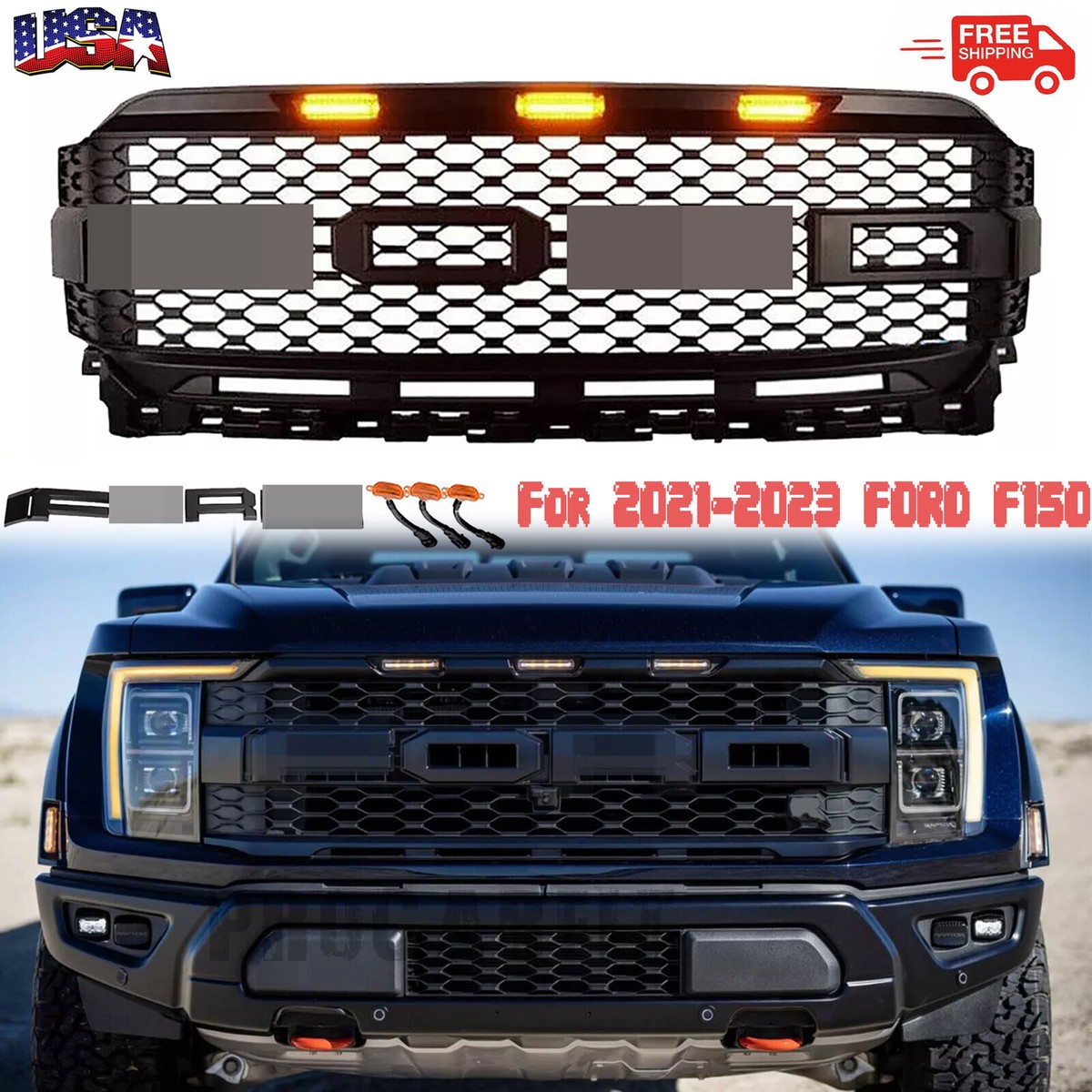 Grille Kit | FORD F-150 RAPTOR 2022 Grille Kit | FORD F-150 RAPTOR 2022