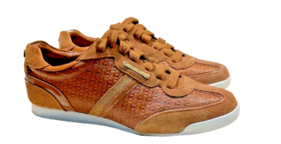 Michael Kors Brown Mk Logo Lace Up Trainer Sneakers Size | eBay display picture 1