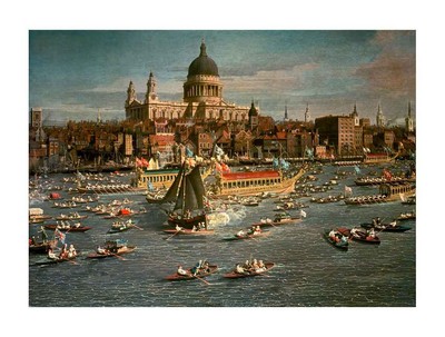fine art print various sizes the Thames Canaletto London St Pauls cathedral