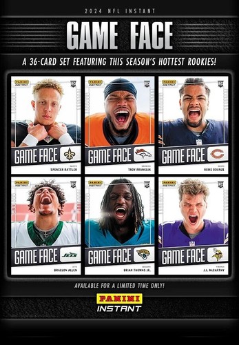 2024 Panini Instant NFL GAME FACE #GF-5 Brian Thomas Jr RC #'d 1/331 Jaguars - Picture 3 of 3