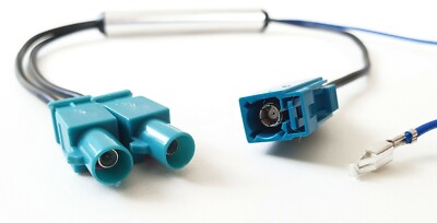 Phantomeinspeisung doppel Fakra Antennen Verstärker Adapter für VW ab Bj. 2002