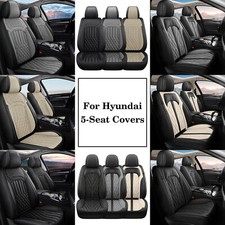 For Hyundai Faux Leather Car Frontrear 5-seat Covers Luxury Cushion Full Set For Hyundai Faux Leather Car Frontrear 5-seat Covers Luxury Cushion Full Set