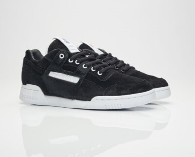BRAND NEW REEBOK WORKOUT LO PLUS FOOTPATROL SZ 10 BS5406 CLUB C BLACK SNEAKERS 