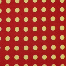 DRAKE'S Mens Red Yellow POLKA DOT Self-tipped Handmade Silk Tie England NWT