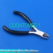 4.5" Diagonal Cutter Straight Jaw Micro Beading Pliers Wire Nipper Leaf Spring