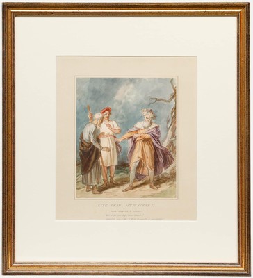 Aquarell Aus Dem Späten 19. Jahrhundert - King Lear.