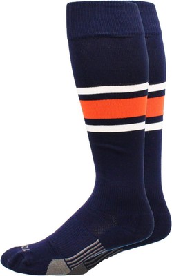 TCK Dugout Series Socks NAVY | ORANGE | WHITE LG