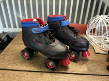 Chicago Youth Boys Black CRS105 Round Toe Sidewalk Quad Roller Skates Size 4