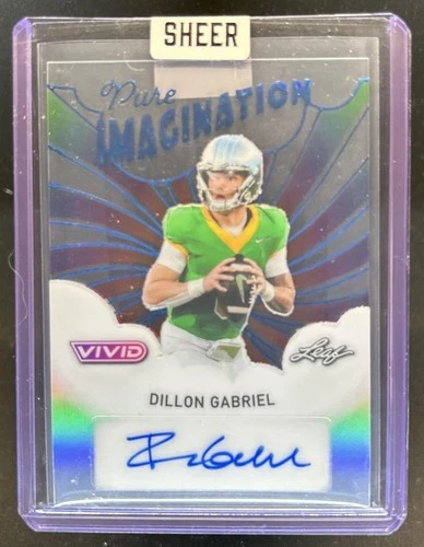 2025 Leaf Vivid Dillon Gabriel Pure Imagination Auto Prismatic Blue #/6