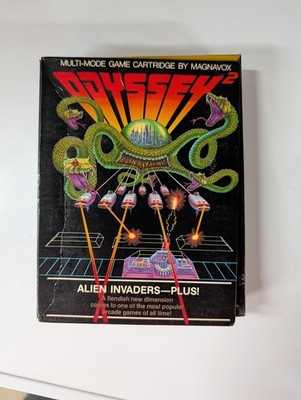 TESTED AND WORKING Alien Invaders Plus Magnavox Odyssey 2 w/ Box 