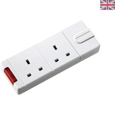 Versatile 2-Socket Extension Lead – Customizable, BS1363-2 Compliant, White
