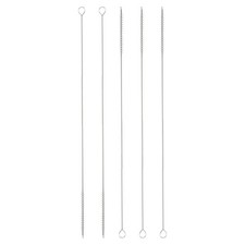 5Pcs Straw Cleaner Brush Set 12 Inch Length 5mm OD Nylon Bristles, White