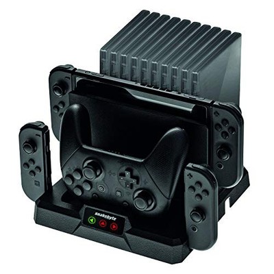 snakebyte DUAL CHARGE BASE S - Nintendo Switch charging station incl. Type-C ...