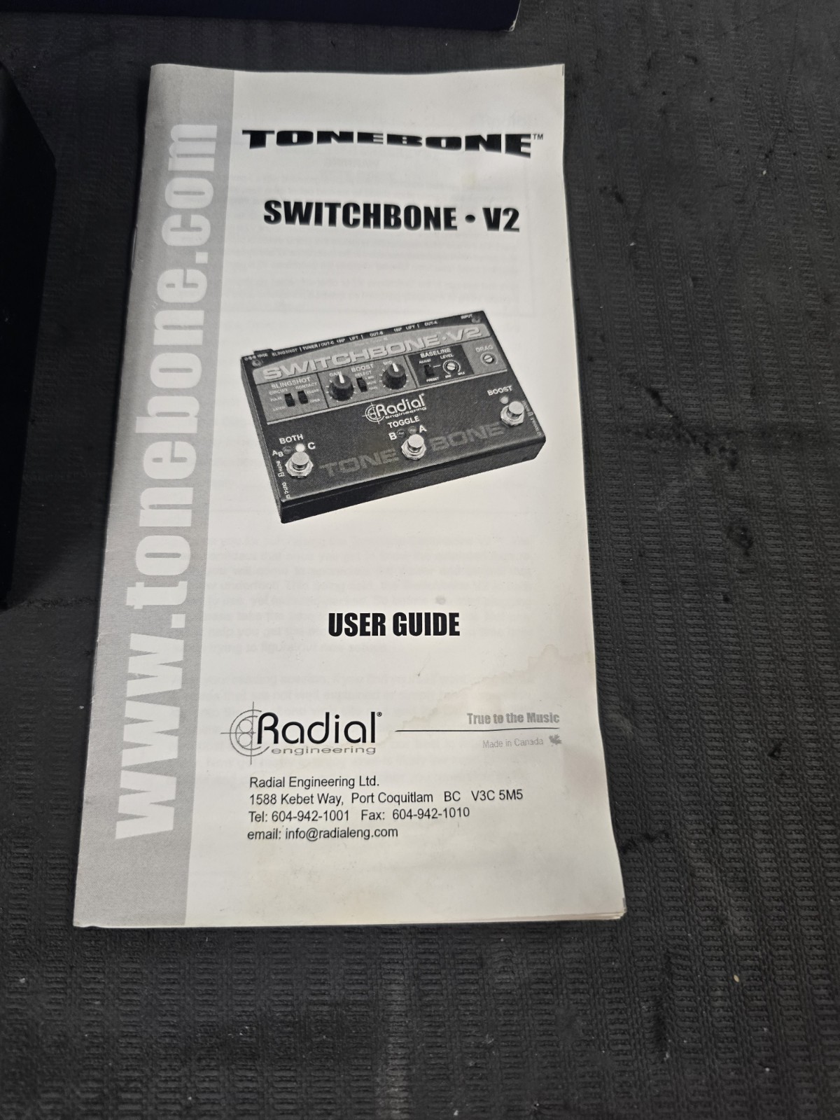 Radial Switchbone-V2 ABY/C Switcher Pedal