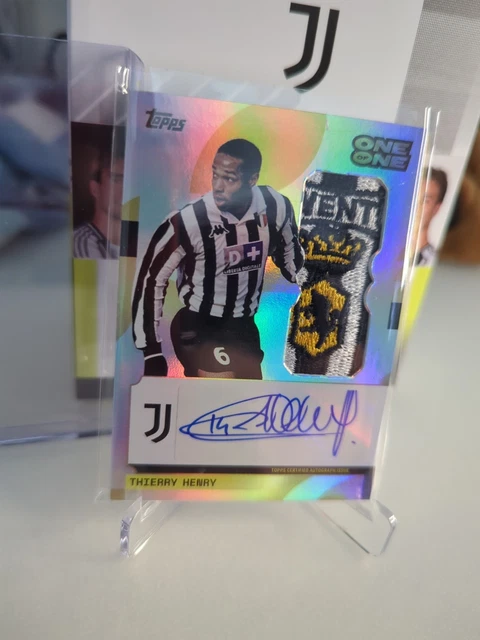 Topps Juventus Turin Team Set 24/25 - Thierry Henry -ONE OF ONE Patch-Auto 1/1