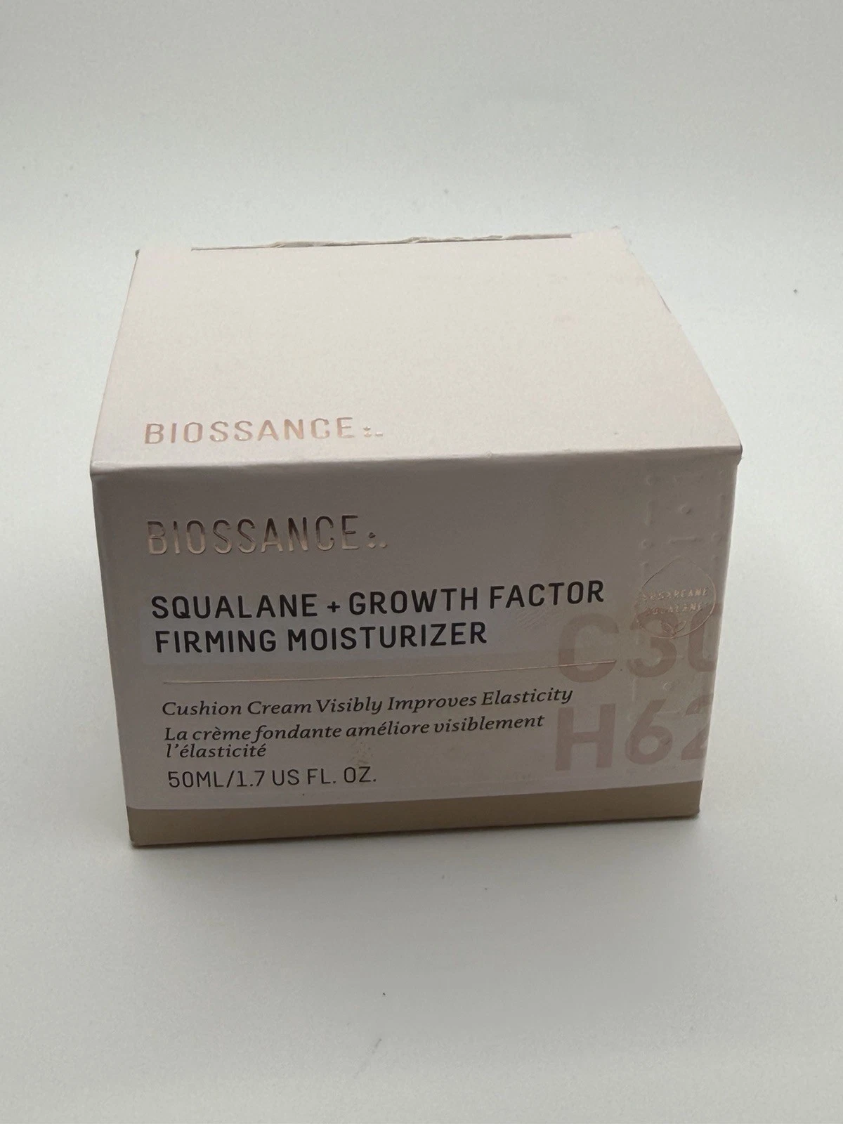 Biossance Squalane + Growth Factor Firming Moisturizer 1.7 fl oz. 50 mL NIB