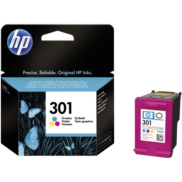 HP 301 Druckerpatrone Original Cyan, Magenta, Gelb CH562EE Tinte-image