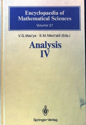 Analysis; Linear and boundary integral equations. Encyclopaedia of mathematical 