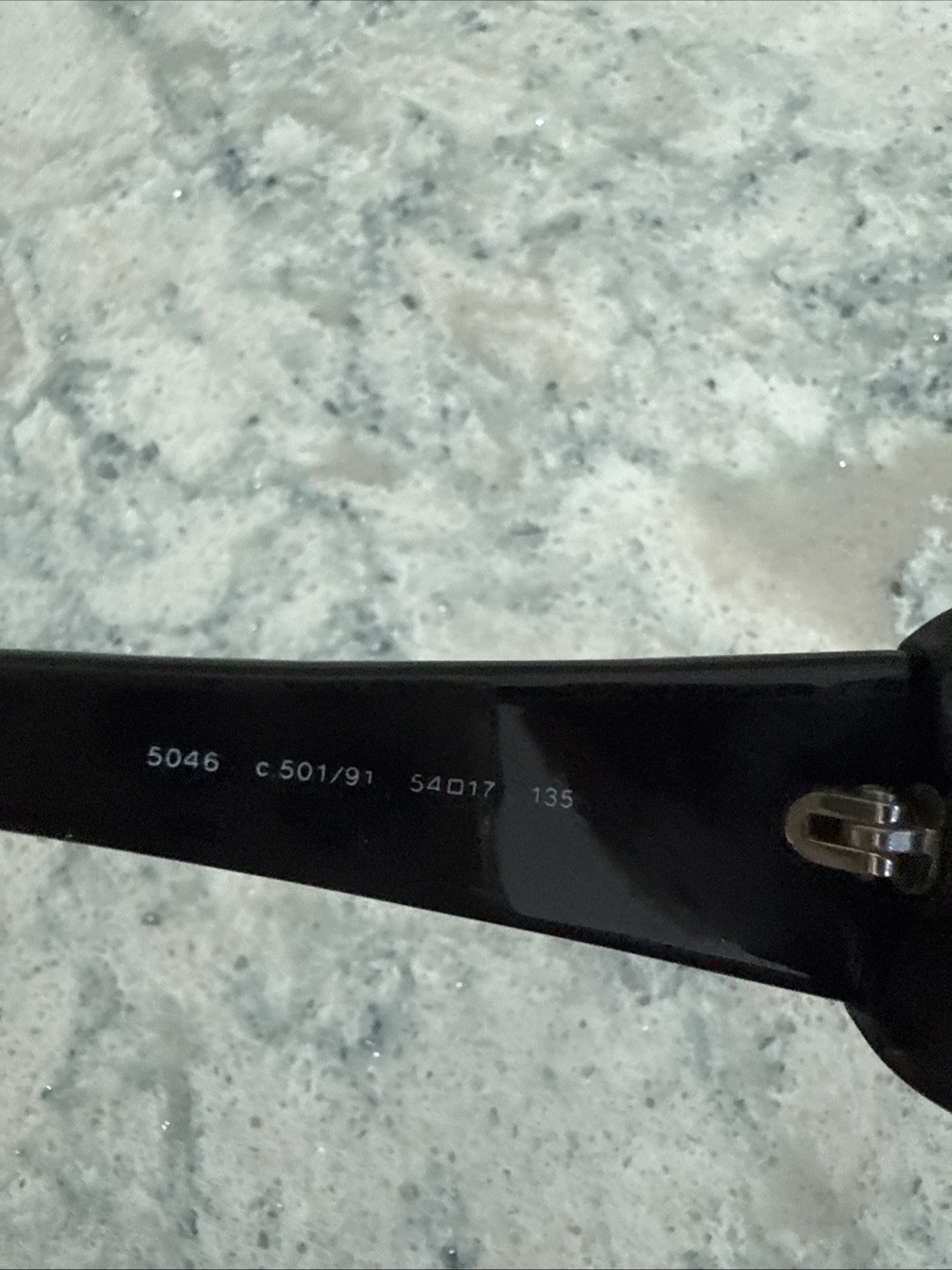 Authentic Chanel Rectangular Black Shade Sunglass… - image 5