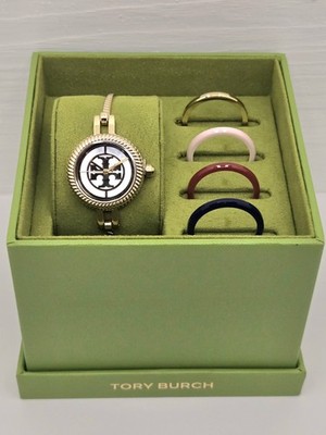 Tory Burch Ladies Reva Gold Plated Stainless Steel Quartz Watch