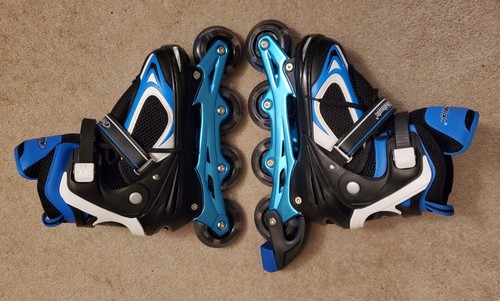 Nattork 4 Wheels Inline Roller Skates Blades Youth L (5 - 8) - Picture 5 of 9