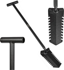 Metal Detecting Shovel Digging Tool with Double Serrated Blade Heavy Duty