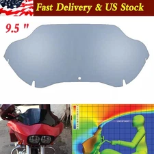 9.5"Smoke Windshield Wind Screen For Harley 98-13 Touring Road Glide Ultra FLTR