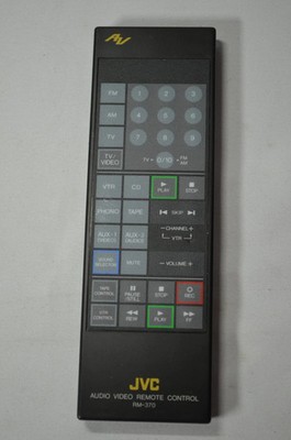 New Old Stock Rare JVC RM-370 AV Remote Control - Flat Panel - Japan