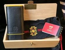Atoll Limited Edition Fuente Opus X Cigar Case Rare HTF With Wood Box, Bag + 
