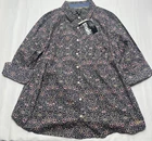 Talbots Women's 16 WP Button Up Shirt Multicolored Bird Print - New with Tags