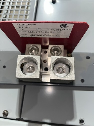 NEW SQUARE D 400SN GROUNDABLE NEUTRAL ASSEMBLY 400 AMP 480/277V - Picture 3 of 4