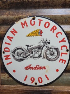 Indian Motorcycle Porcelain Sign | eBay