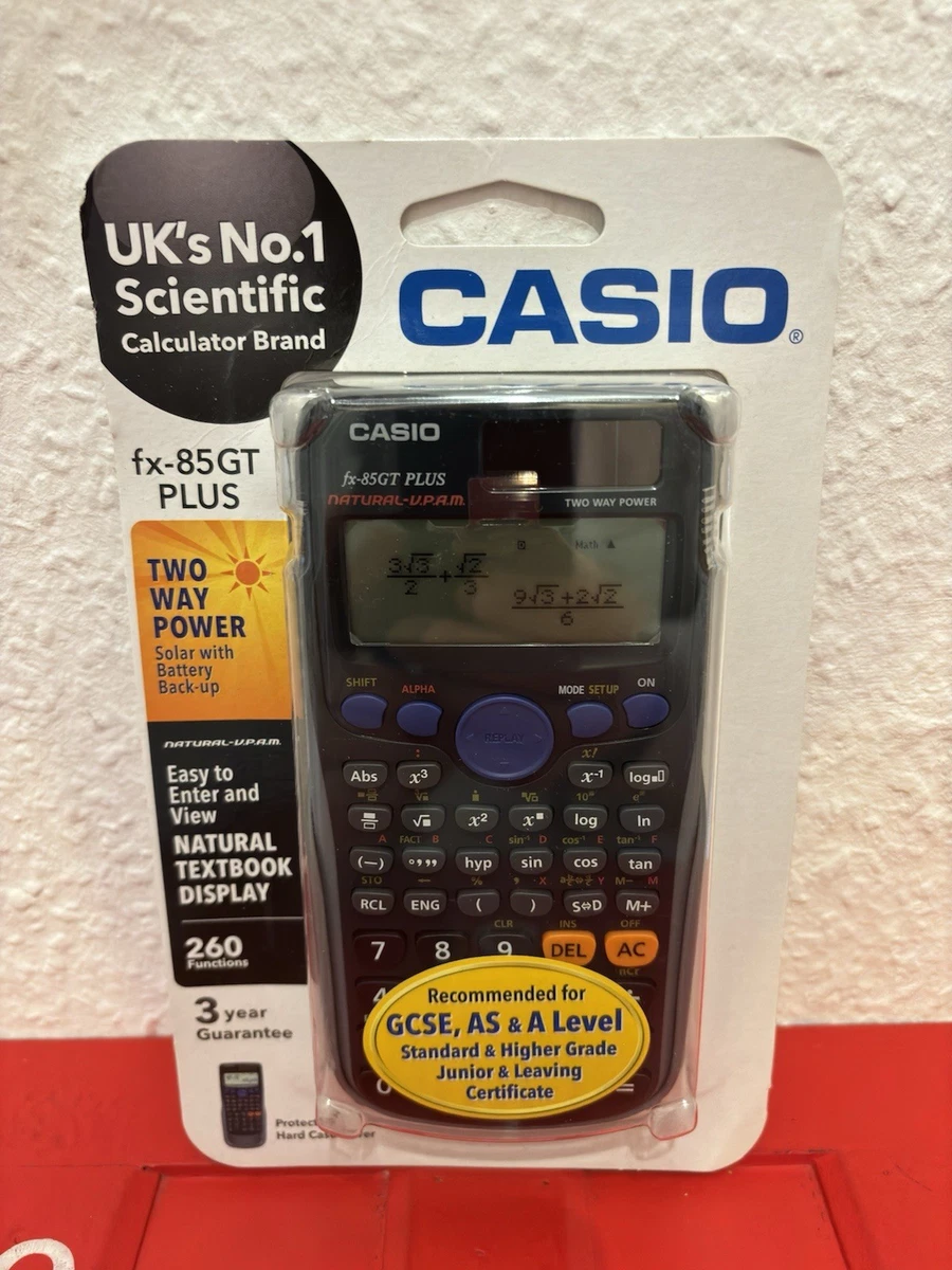 Casio Fx- 85GT Plus Calcolatrice Scientifica Doppio Potenza - Rosa/Blu - Foto 6