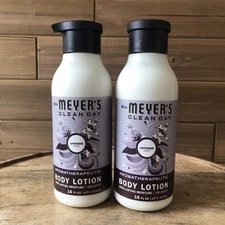(2) MRS. MEYER'S CLEAN DAY Body Lotion for Dry Skin, Lavender scent - 16oz Each