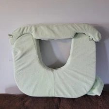 My Brest Friend Supportive Nursing Pillow for Twins, Green