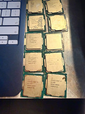 Lot of 10 Intel CPU