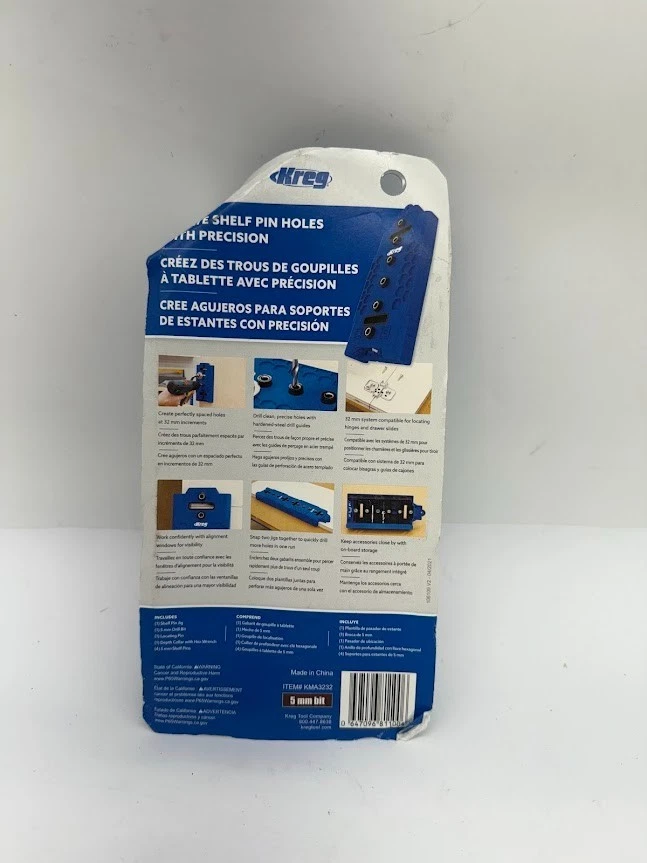 Pino de prateleira Kreg KMA3232 5mm JIg - Imagem 3 de 4