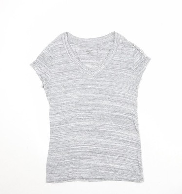 Basic-T-Shirt Damen UK Größe L Merona Grau