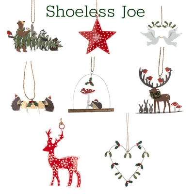 Shoeless Joe, Cute Animal, Robins, Mistletoe, Holly, Christmas tree decorations