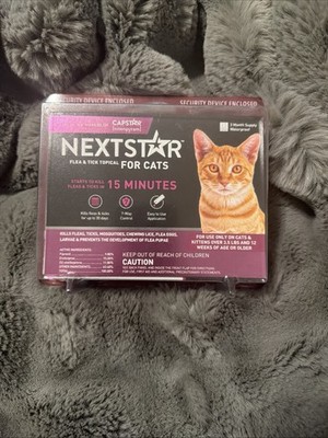 Nexstar Flea & Tick Topical for Cats over 3.5 lbs Fast Acting 3 Month Supply U6