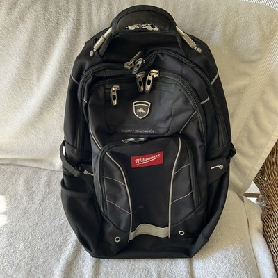 High Sierra Milwaukee - Business Laptop Backpack - Black Checkpoint Fly-By TSA