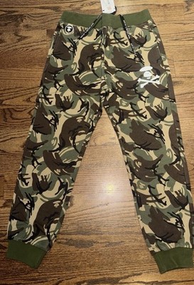 AAPE by A Bathing Ape Camo Sweatpants Joggers Adult Size L Streetwear - RARE