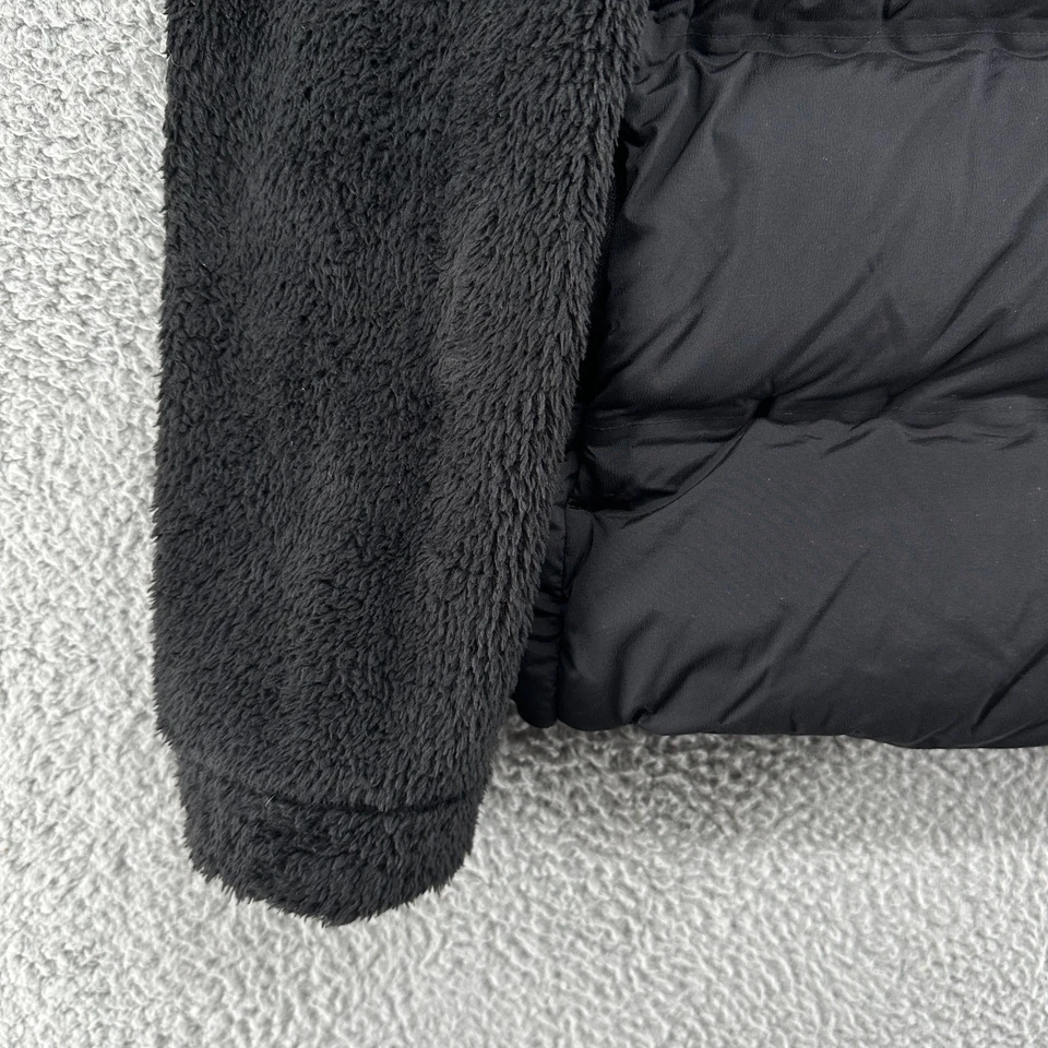 Chaqueta Lululemon Para Mujer 10 Negra Con Capucha Acogedora Clima Pullover Plumón Chaqueta Puffer Foto 3 de 4