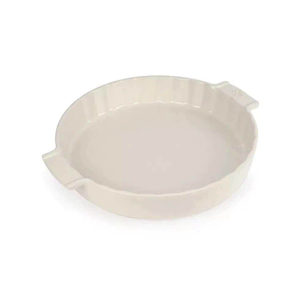 Appolia Ecru Ceramic Pie Dish 28cm French Oven To Table Baking Dish