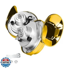 Moly Magnolia 300DB Super Loud Train Horn, 2PCS Car Air Electric Snail Double