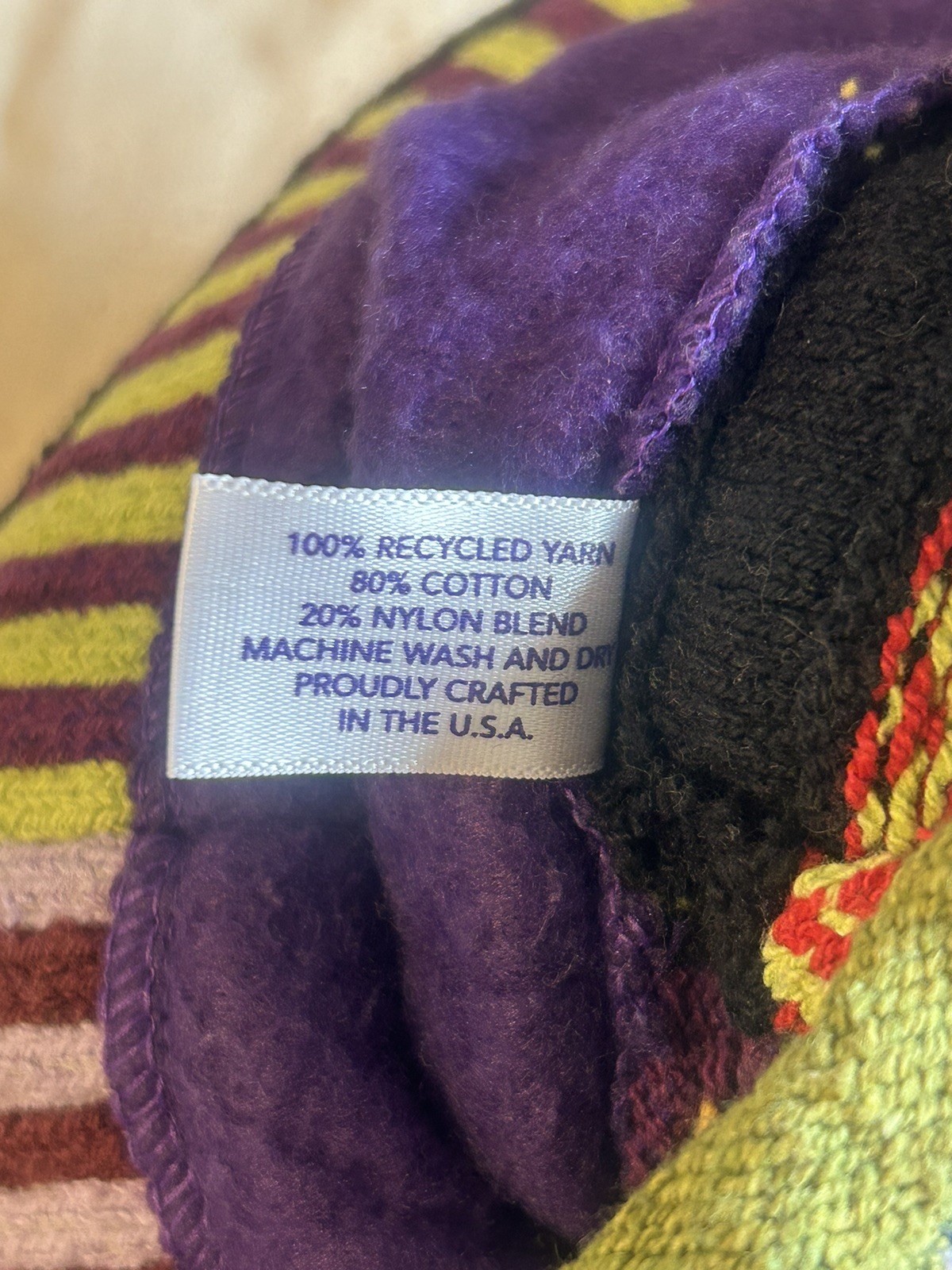 Solmate Socks One Size Beanie Patchwork 100% Recy… - image 5