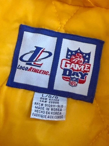 Vintage 90s Logo Athletic Green Bay Packers Puffer Jacket Mens Large NFL image 4