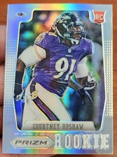 COURTNEY UPSHAW 2012 PRIZM FOOTBALL SILVER PRIZMS RC REFRACTOR RARE!! #249